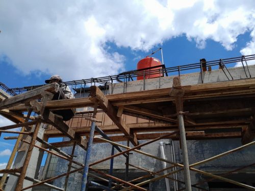 Pekerjaan Balok Elevasi 7m