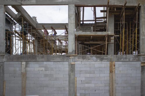 Pekerjaan Pasangan Dinding Lantai 1